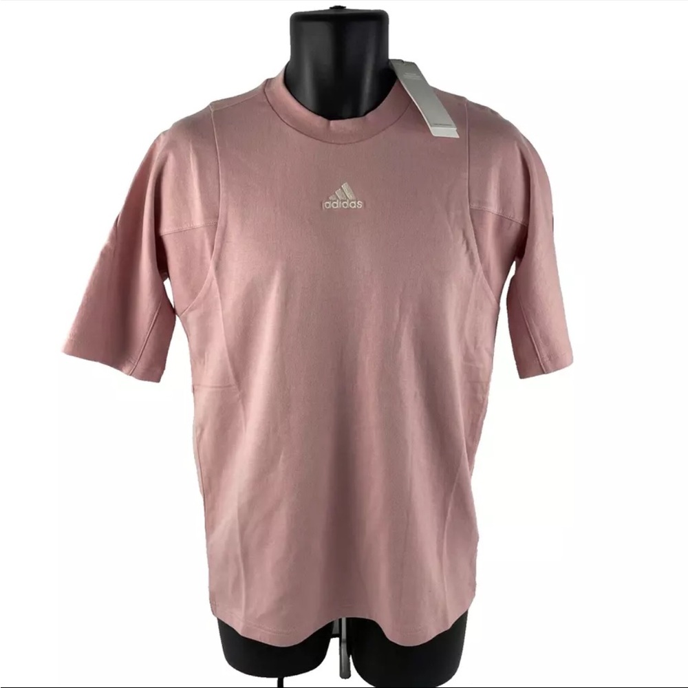New Mens Adidas‎ Internal Tee T-Shirt Sz XS Mauve HB6598 NWT